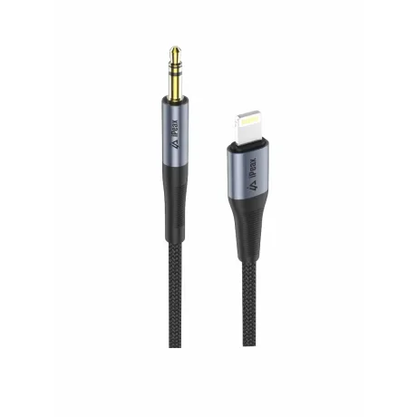 ADAPTOR iPEAX LIGHTNING / MUFĂ 3.5 MM 1.5 M NEGRU