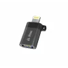 ADAPTOR iPEAX OTG LIGHTNING / USB-A (mamă) NEGRU