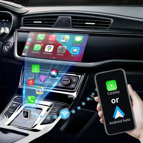 ADAPTOR SWISSTEN CARLINK - APPLE CARPLAY / ANDROID AUTO (+ ADAPTOR USB-A / USB-C)