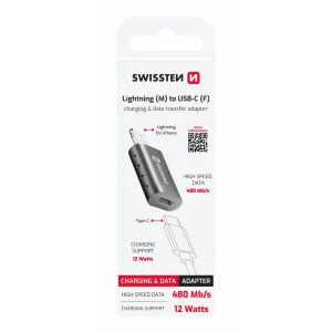 ADAPTOR SWISSTEN LIGHTNING(M)/USB-C(M)
