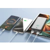 Baterie externă iPEAX 20000 mAh, 10.5W, 2x USB-A, neagră