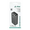 Baterie externă iPEAX 30000 mAh, 10.5W, 2x USB-A, neagră