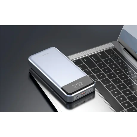 Baterie externă SWISSTEN 30000 mAh pentru laptopuri, 133W, gri 