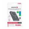 Baterie externă SWISSTEN FUSION 10000 mAh cu încărcător Apple Watch (compatibil cu MagSafe) argintiu
