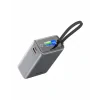 Baterie externă SWISSTEN pentru călătorii 25000 mAh (96.25Wh) 100W cu cablu USB-C încorporat, gri