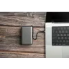 Baterie externă SWISSTEN pentru călătorii 25000 mAh (96.25Wh) 100W cu cablu USB-C încorporat, gri