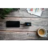 Baterie externă SWISSTEN pentru călătorii 25000 mAh (96.25Wh) 100W cu cablu USB-C încorporat, gri