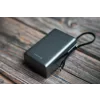 Baterie externă SWISSTEN pentru călătorii 25000 mAh (96.25Wh) 100W cu cablu USB-C încorporat, gri