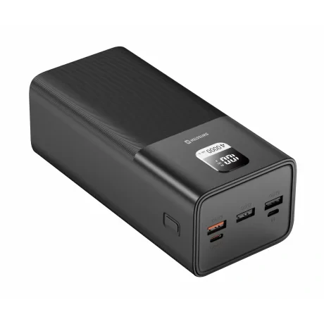 Baterie externă SWISSTEN POWER LINE 40000 mAh pentru laptopuri, 100W, culoare neagră