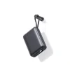 Baterie externă SWISSTEN SPACE 20000 mAh cu cabluri USB-C și Lightning Silver încorporate
