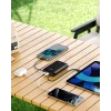 Baterie externă SWISSTEN VOLTBOX 35W 20000 mAh cu cabluri încorporate USB-C și Lightning, neagră
