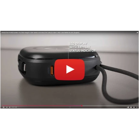 Baterie externă SWISSTEN VOLTBOX MagGO 10000 mAh cu cabluri încorporate + MAGSAFE + APPLE WATCH 