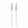 CABLU AUDIO SWISSTEN TEXTILE MUFĂ (mascul) / MUFĂ (mascul) 1.5 M ALB