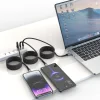 Cablu de date magnetic Swissten cu auto-înfășurare USB-C / USB-C 1 m