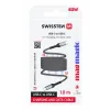 Cablu de date magnetic Swissten cu auto-înfășurare USB-C / USB-C 1 m