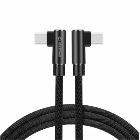 CABLU DE DATE SWISSTEN ARCADE USB-C / USB-C 1.2 M NEGRU