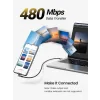 CABLU DE DATE SWISSTEN ARCADE USB-C / USB-C 2 M, 5A (100W) PENTRU LAPTOP NEGRU