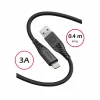 CABLU DE DATE SWISSTEN SILICON MOALE USB-A / LIGHTNING 0.4 M NEGRU 