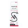 CABLU DE DATE SWISSTEN SILICON MOALE USB-C / USB-C 0.4 M NEGRU 