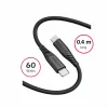 CABLU DE DATE SWISSTEN SILICON MOALE USB-C / USB-C 0.4 M NEGRU 