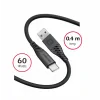 CABLU DE DATE SWISSTEN SILICON MOALE USB / USB-C 0.4 M NEGRU 