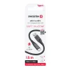 CABLU DE DATE SWISSTEN SILICON MOALE USB / USB-C 1.5 M 60W NEGRU