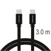 CABLU DE DATE SWISSTEN TEXTIL USB-C / USB-C 3.0 M NEGRU