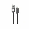 CABLU DE DATE SWISSTEN TEXTIL USB / LIGHTNING 1.2 M NEGRU