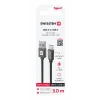 CABLU DE DATE SWISSTEN TEXTIL USB / USB-C 3.0 M NEGRU