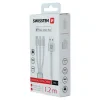 CABLU DE DATE SWISSTEN TEXTILE 3 în 1 MFi 1.2 M ARGINTIU (Lightning, USB-C, Micro USB)