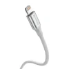 CABLU DE DATE SWISSTEN TEXTILE II USB-C / LIGHTNING 1.5 M ALB