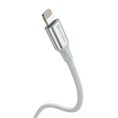 CABLU DE DATE SWISSTEN TEXTILE II USB-C / LIGHTNING 1.5 M ALB
