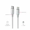 CABLU DE DATE SWISSTEN TEXTILE II USB-C / LIGHTNING 1.5 M ALB