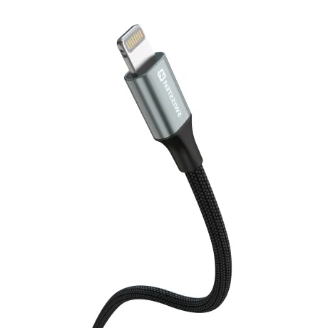 CABLU DE DATE SWISSTEN TEXTILE II USB-C / LIGHTNING 1.5 M NEGRU