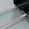 CABLU DE DATE SWISSTEN TEXTILE II USB-C / LIGHTNING 1.5 M ROZ
