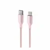 CABLU DE DATE SWISSTEN TEXTILE II USB-C / LIGHTNING 1.5 M ROZ