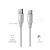 CABLU DE DATE SWISSTEN TEXTILE II USB-C / USB-C 1.5 M ALB
