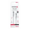 CABLU DE DATE SWISSTEN TEXTILE II USB-C / USB-C 1.5 M ALB
