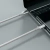 CABLU DE DATE SWISSTEN TEXTILE II USB-C / USB-C 1.5 M ALB