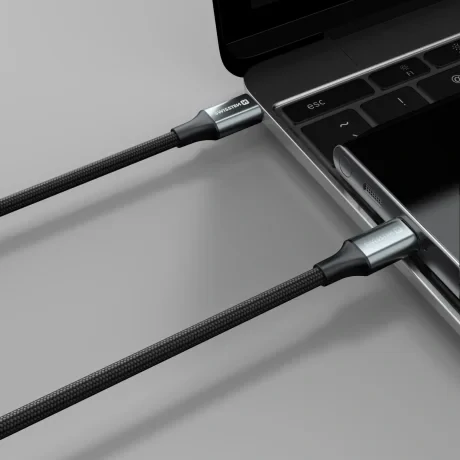 CABLU DE DATE SWISSTEN TEXTILE II USB-C / USB-C 1.5 M NEGRU