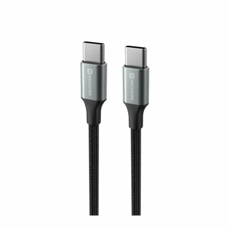 CABLU DE DATE SWISSTEN TEXTILE II USB-C / USB-C 1.5 M NEGRU