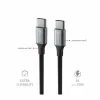 CABLU DE DATE SWISSTEN TEXTILE II USB-C / USB-C 1.5 M NEGRU