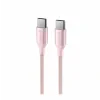 CABLU DE DATE SWISSTEN TEXTILE II USB-C / USB-C 1.5 M ROZ