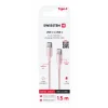 CABLU DE DATE SWISSTEN TEXTILE II USB-C / USB-C 1.5 M ROZ