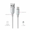 CABLU DE DATE SWISSTEN TEXTILE II USB / LIGHTNING 1.5 M ALB