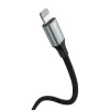 CABLU DE DATE SWISSTEN TEXTILE II USB / LIGHTNING 1.5 M NEGRU