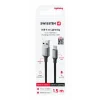 CABLU DE DATE SWISSTEN TEXTILE II USB / LIGHTNING 1.5 M NEGRU