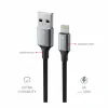 CABLU DE DATE SWISSTEN TEXTILE II USB / LIGHTNING 1.5 M NEGRU
