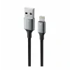 CABLU DE DATE SWISSTEN TEXTILE II USB / LIGHTNING 1.5 M NEGRU