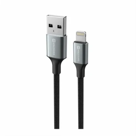 CABLU DE DATE SWISSTEN TEXTILE II USB / LIGHTNING 1.5 M NEGRU